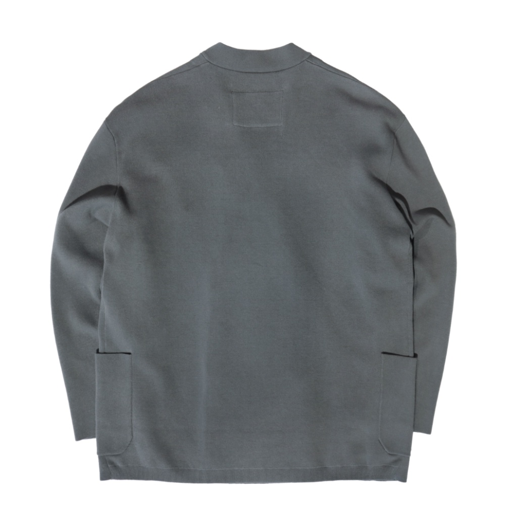 SIDE SLOPE(サイドスロープ)Paper-like cotton high twist knit jacket 